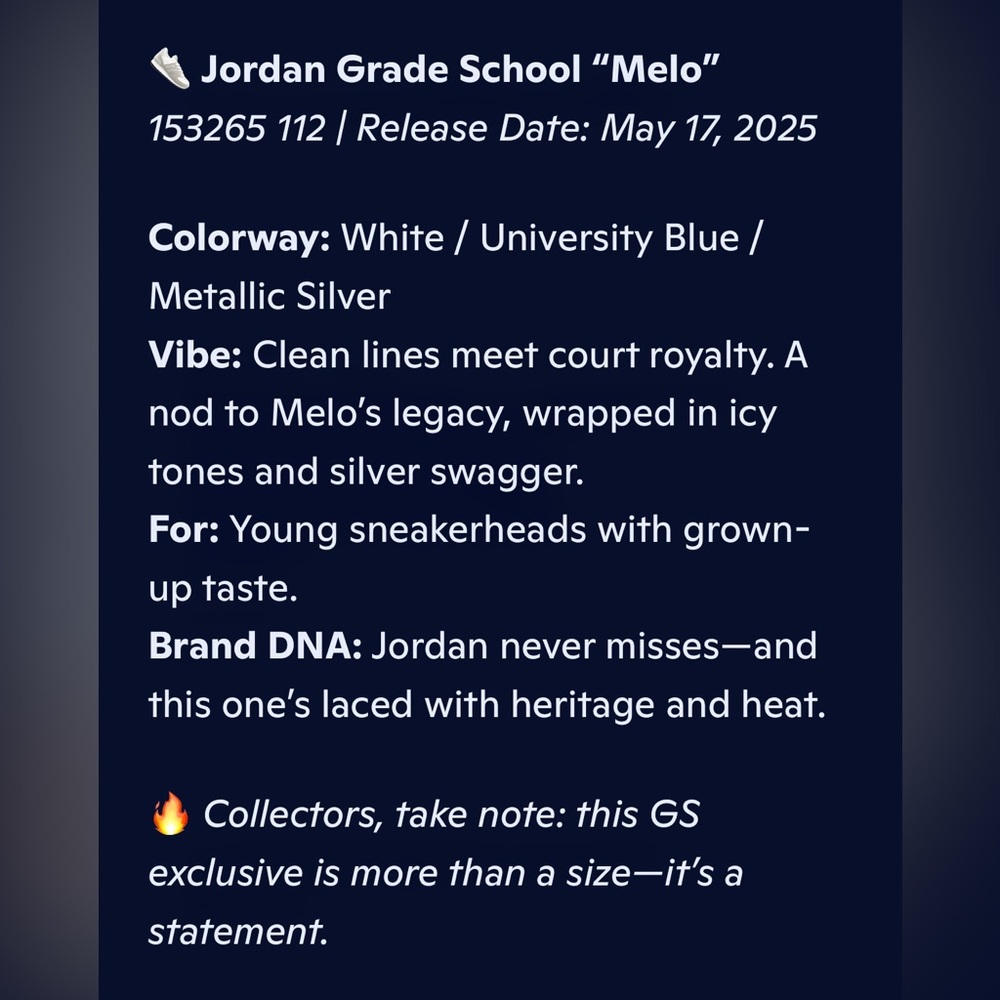 SOLD! Air Jordan 12 Retro GS 'Melo' 2025 - Picture 5 of 7